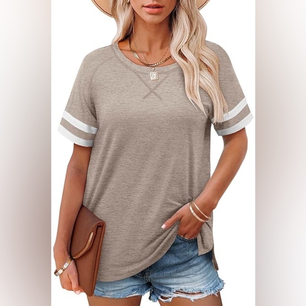 Casual Beige Women's Top